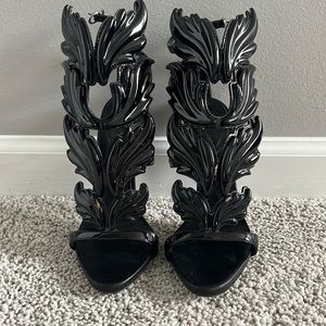 Giuseppe Zanotti
Black Coline Wings Leather 110mm Sandals